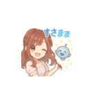 ゆるふわ癒し系女子マキちゃんスタンプ1（個別スタンプ：16）