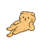 だるそうな猫がだらだらしている（個別スタンプ：1）
