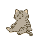 だるそうな猫がだらだらしている（個別スタンプ：4）