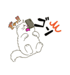ぽっちゃり白猫さんのかわいいスタンプ（個別スタンプ：14）