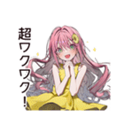 【16タイプ】ENFP♡好奇心爆発ガール（個別スタンプ：19）