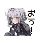 【16タイプ】ISTP★クールな一匹狼女子（個別スタンプ：3）