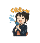 可愛い浴衣女子ずっと使える夏スタンプ（個別スタンプ：27）