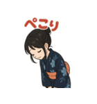 可愛い浴衣女子ずっと使える夏スタンプ（個別スタンプ：29）
