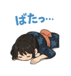 可愛い浴衣女子ずっと使える夏スタンプ（個別スタンプ：35）