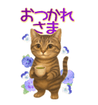 リアルねこ！家族と毎日使える主婦猫の日常（個別スタンプ：8）