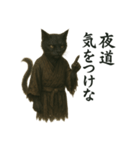 呪猫クロ ― 闇に嗤う黒猫（個別スタンプ：13）