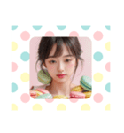 毎日AI美人‪☆マカロン8（個別スタンプ：10）