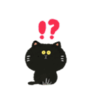 毎日つかえる♡黒猫と筆文字スタンプ（個別スタンプ：19）