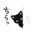 黒猫子猫ちゃんの日常スタンプ（個別スタンプ：28）