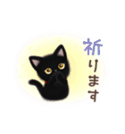 黒猫子猫ちゃんの日常スタンプ（個別スタンプ：30）