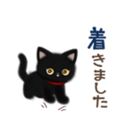 黒猫子猫ちゃんの日常スタンプ（個別スタンプ：33）