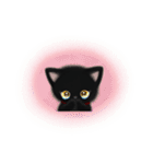 黒猫子猫ちゃんの日常スタンプ（個別スタンプ：39）