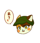 三毛ねこ帽 2（個別スタンプ：1）