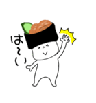 寿司 ウニ軍艦ちゃん（個別スタンプ：8）