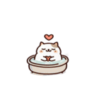 お風呂猫「やだ！」,（個別スタンプ：2）