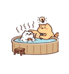 お風呂猫「やだ！」,（個別スタンプ：8）