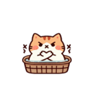 お風呂猫「やだ！」,（個別スタンプ：18）