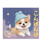 かわいい犬たち カラフル 思いやり 日常（個別スタンプ：3）