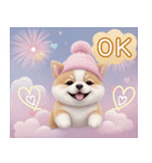 かわいい犬たち カラフル 思いやり 日常（個別スタンプ：9）
