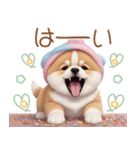 かわいい犬たち カラフル 思いやり 日常（個別スタンプ：10）