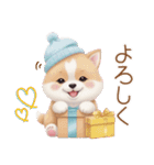 かわいい犬たち カラフル 思いやり 日常（個別スタンプ：15）