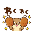 飛び出す！コツメカワウソ♡毎日使える丁寧（個別スタンプ：16）