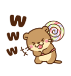 飛び出す！コツメカワウソ♡毎日使える丁寧（個別スタンプ：20）