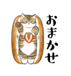 パンxにゃん（個別スタンプ：1）