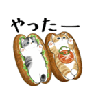 パンxにゃん（個別スタンプ：19）