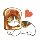 パンxにゃん（個別スタンプ：33）