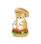 パンxにゃん（個別スタンプ：36）