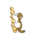 パンxにゃん（個別スタンプ：37）