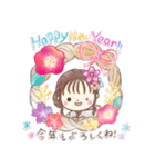 年末年始❤️ほこちゃん⑦❤️再販（個別スタンプ：1）