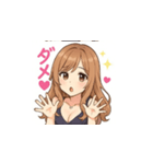 可愛いキャバ嬢マキちゃんのLINEスタンプ（個別スタンプ：1）