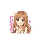 可愛いキャバ嬢マキちゃんのLINEスタンプ（個別スタンプ：3）
