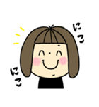 おかっぱガール♡いろんな気持ち（個別スタンプ：2）