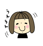 おかっぱガール♡いろんな気持ち（個別スタンプ：8）