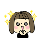 おかっぱガール♡いろんな気持ち（個別スタンプ：9）