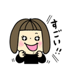 おかっぱガール♡いろんな気持ち（個別スタンプ：15）