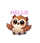 Pretty owl Yume chan（個別スタンプ：1）