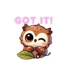 Pretty owl Yume chan（個別スタンプ：23）