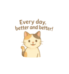 三毛猫とだるまのスタンプ3英語v（個別スタンプ：8）