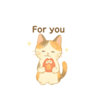 三毛猫とだるまのスタンプ3英語v（個別スタンプ：10）