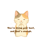 三毛猫とだるまのスタンプ3英語v（個別スタンプ：13）