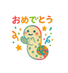 ゆるカラフルな海のいきもの♪毎日使える♪（個別スタンプ：11）
