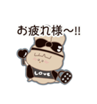 PENOちゃん推し活始めました♡黒色（個別スタンプ：30）