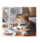 夏バテ♡猫にゃん（個別スタンプ：1）