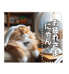 夏バテ♡猫にゃん（個別スタンプ：3）