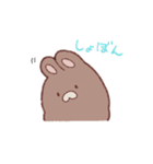 いつものうさちゃん(オノマトペのすがた)（個別スタンプ：3）